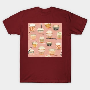 Oodles of noodles pink T-Shirt